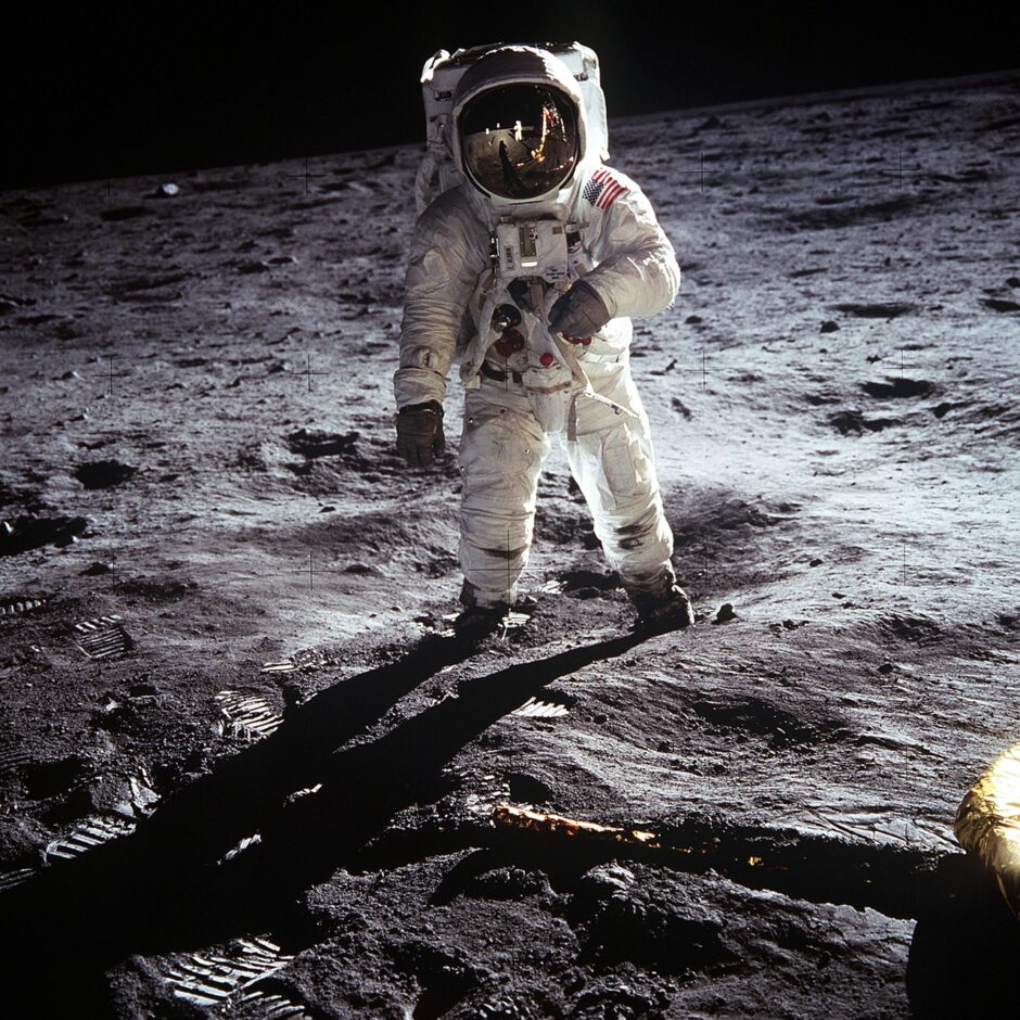 月に降りた宇宙飛行士